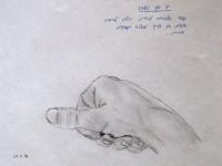 A hand I drew during my university time