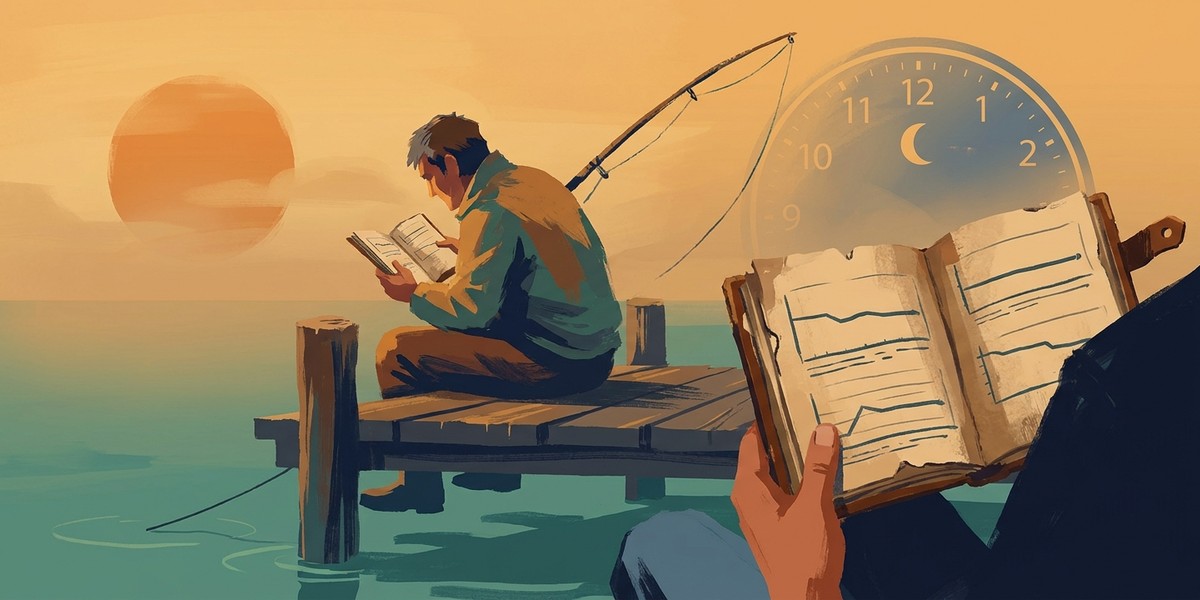 Why another MOQ article - fisherman reviewing logbook with flat results