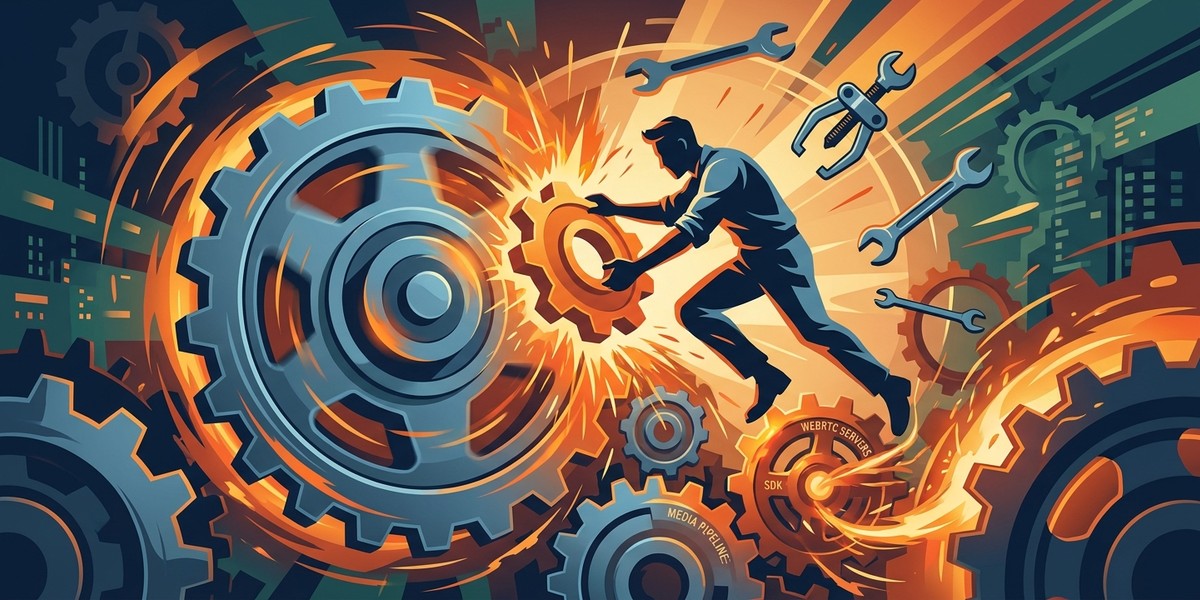 Engineer replacing components in running WebRTC infrastructure to match Chrome releases