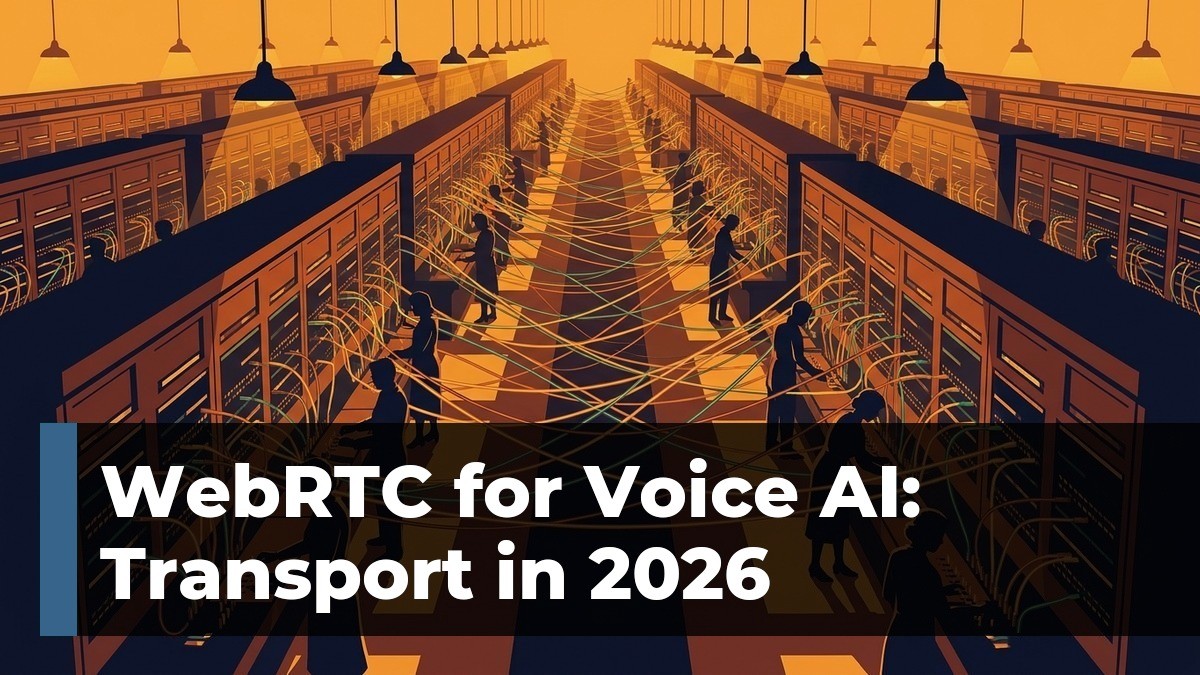 WebRTC for Voice AI: how the transport layer works in 2026